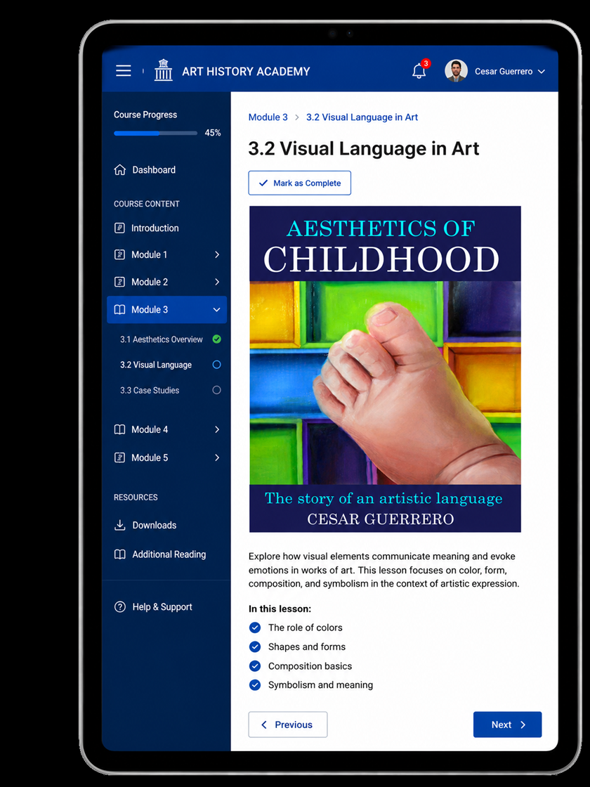 The Aesthetics of Childhood — Digital Audiovisual presentation